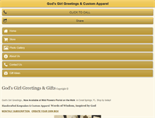 Tablet Screenshot of godsgirlgreetings.org